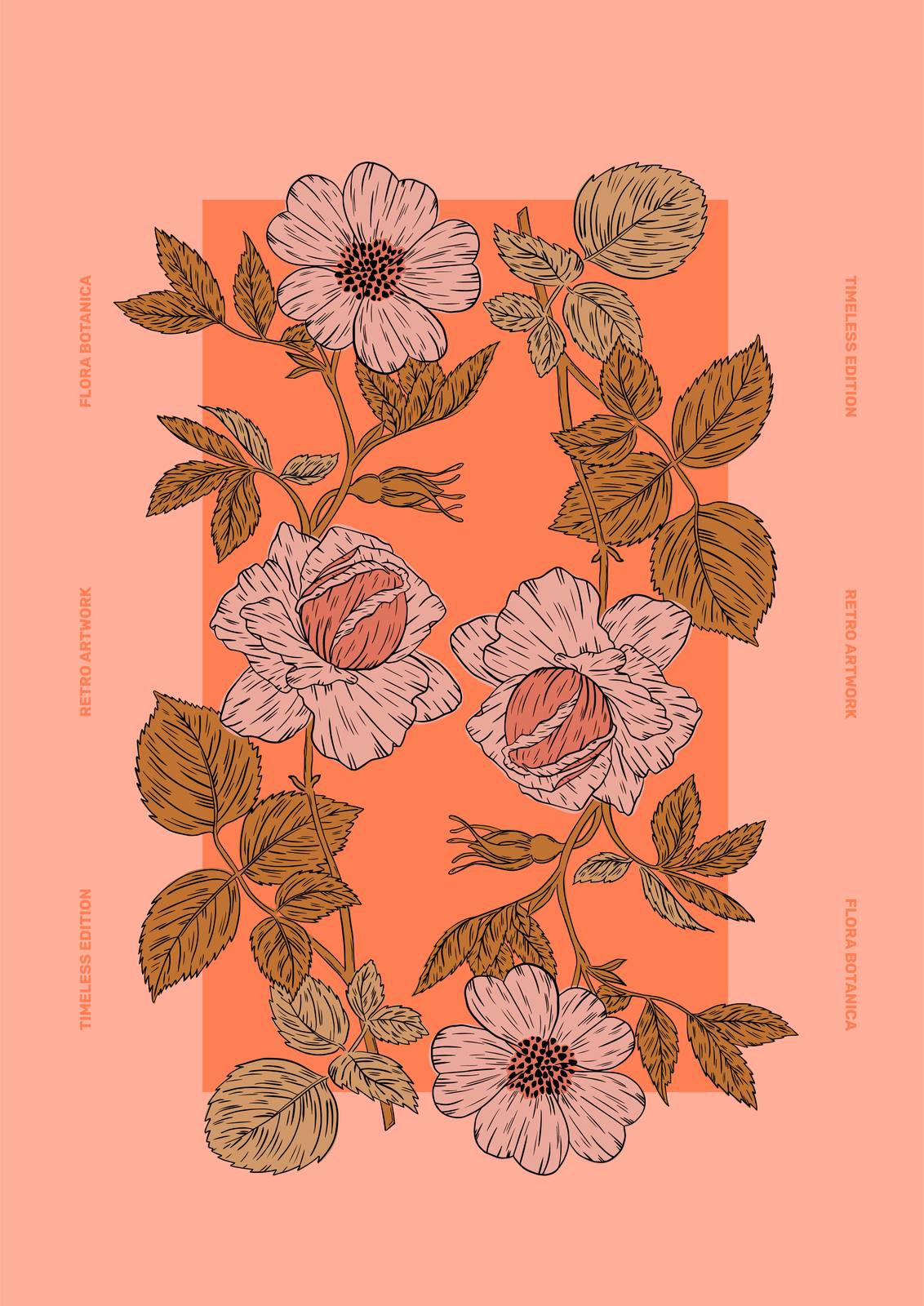 Poster - Flora Botanica Tijdloos / Set van 3