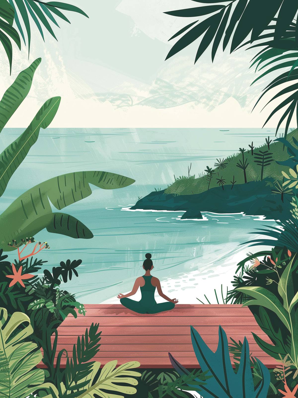 Poster - Meditatie aan Zee