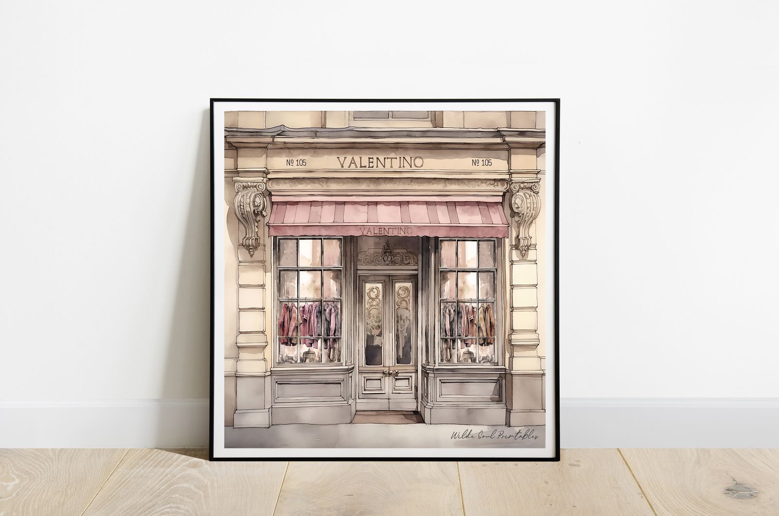 Valentino Etalage Muurposter
