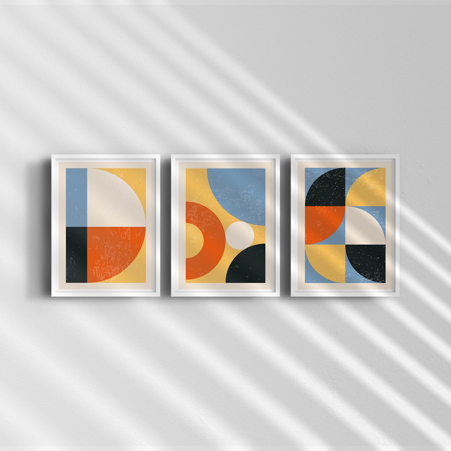 Poster - Abstracte Geometrische Vormen / Set van 3