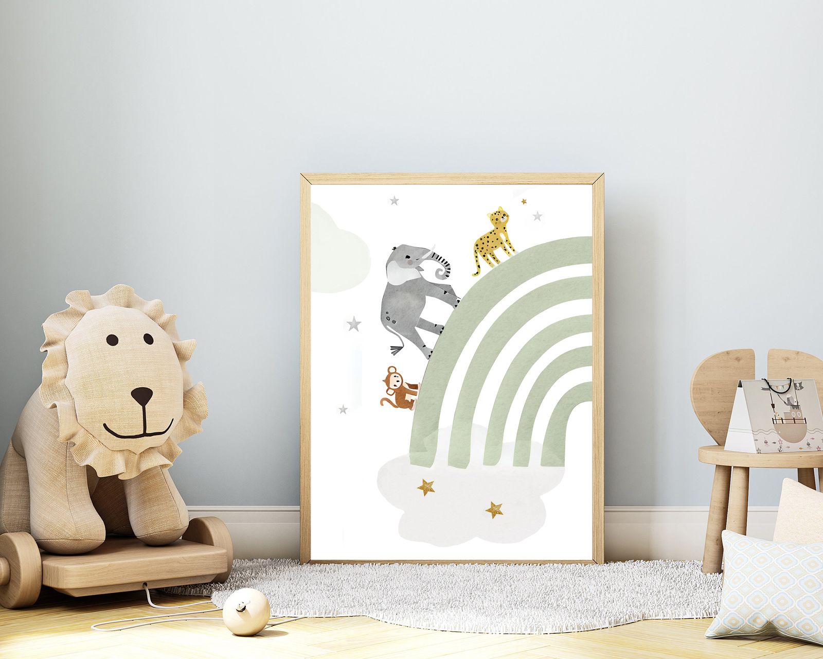 Dieren Regenboog Poster