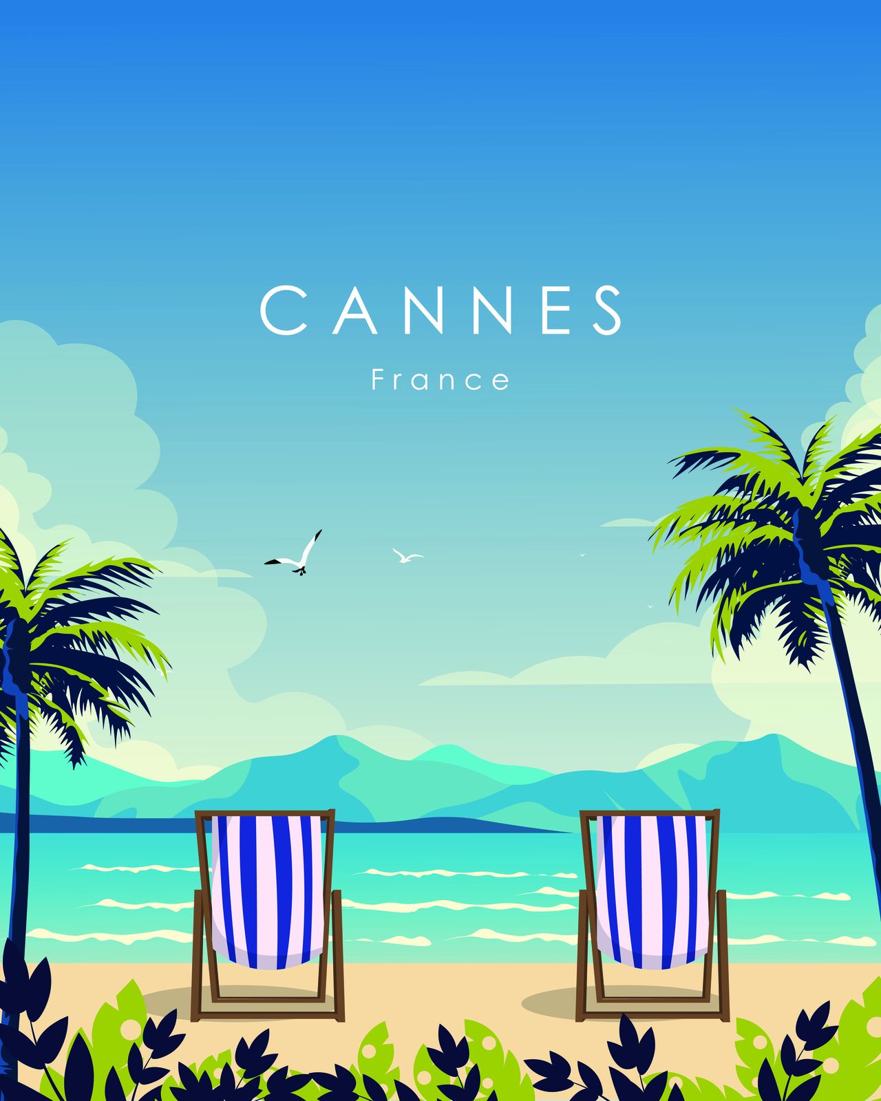 Cannes Frankrijk Landschap Poster
