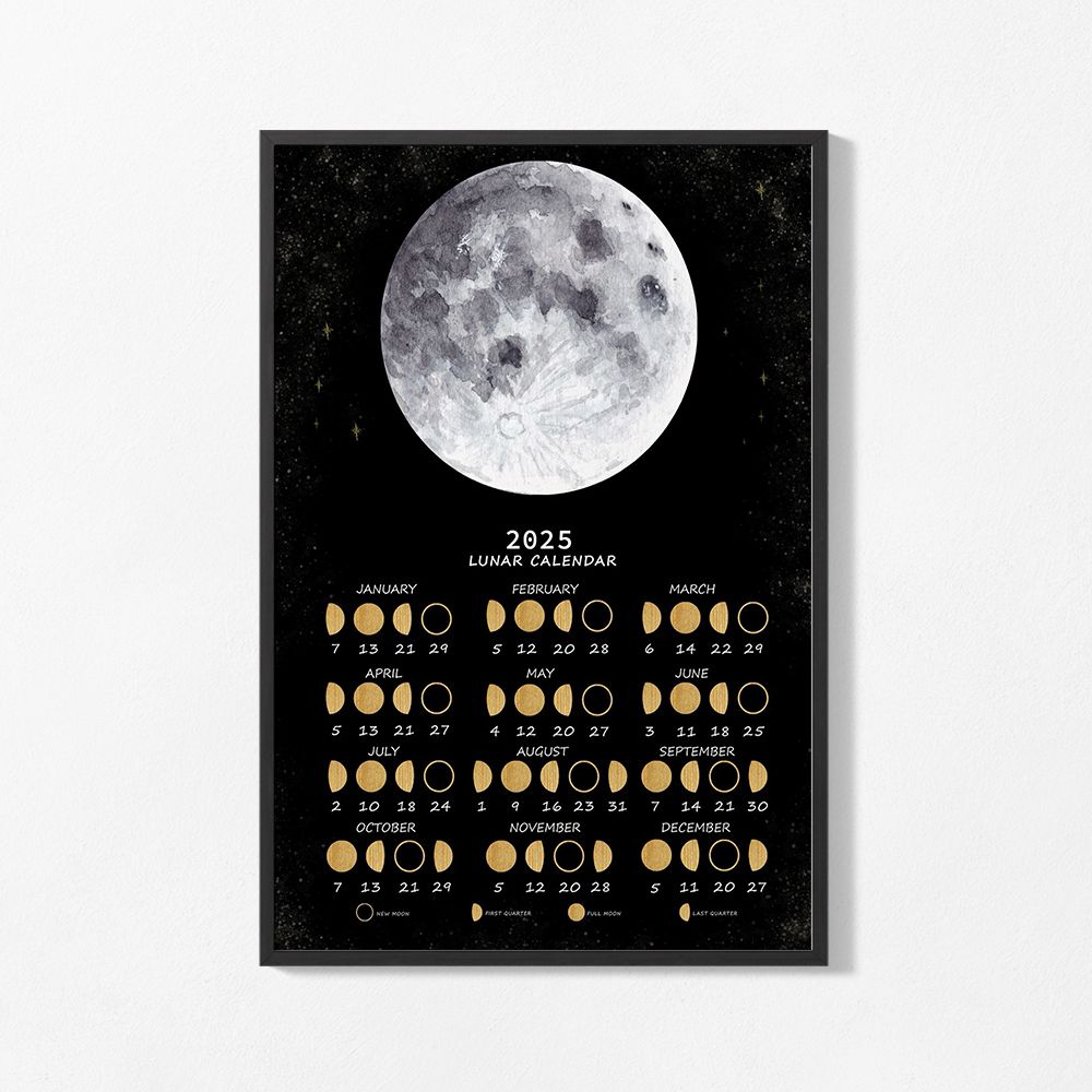 Poster - 2025 Maan Kalender