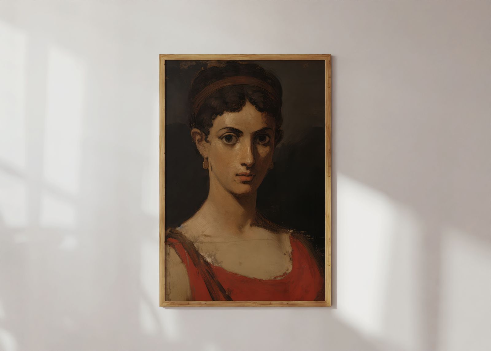 Poster - Portret van een jonge vrouw