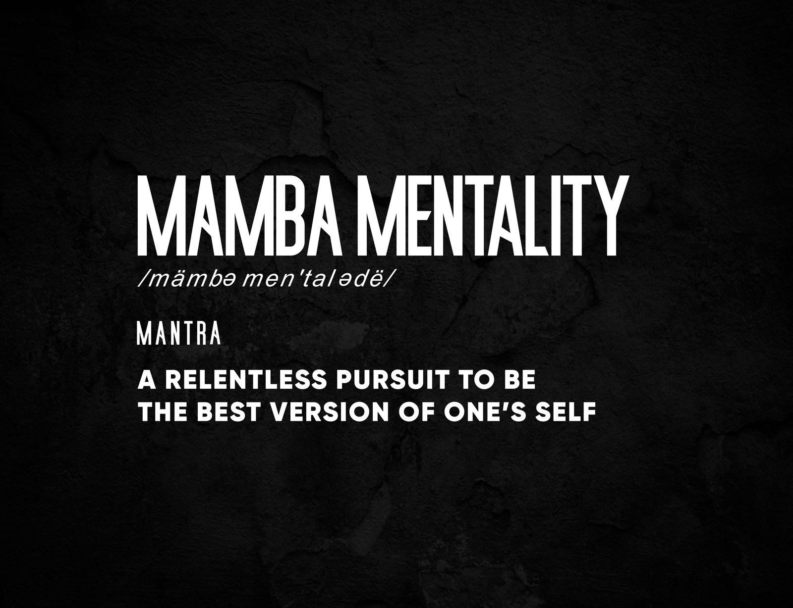 Poster - Mamba Mentaliteit