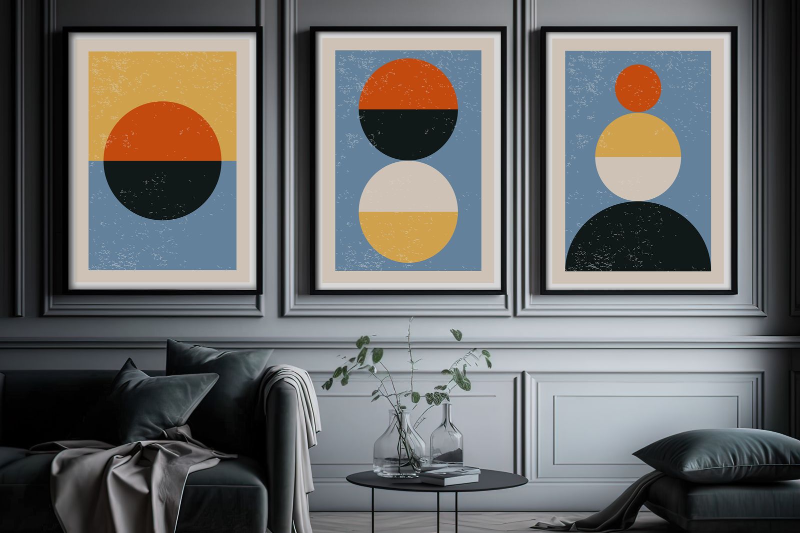 Poster - Geometrische Abstracte Kunst / Set van 3