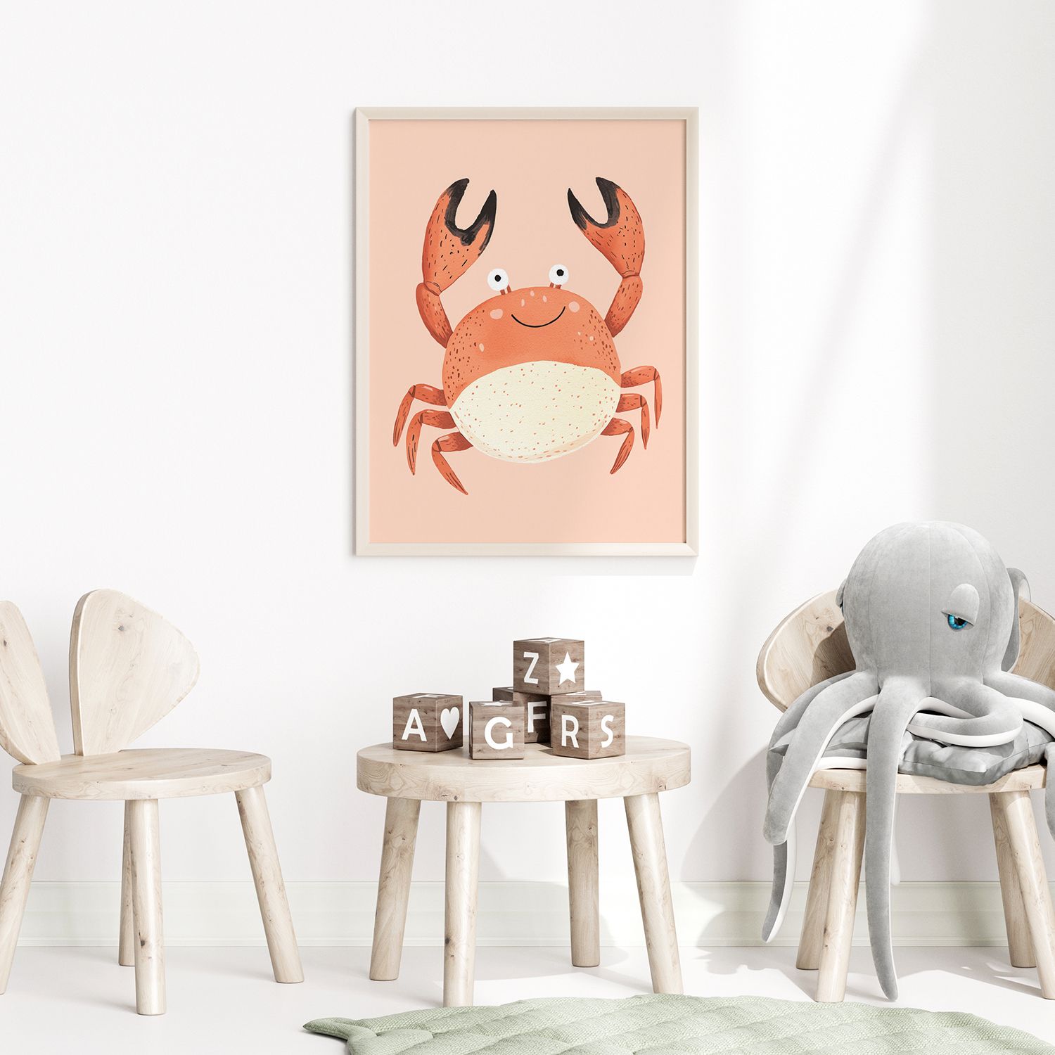 Poster - Krabbelillustratie