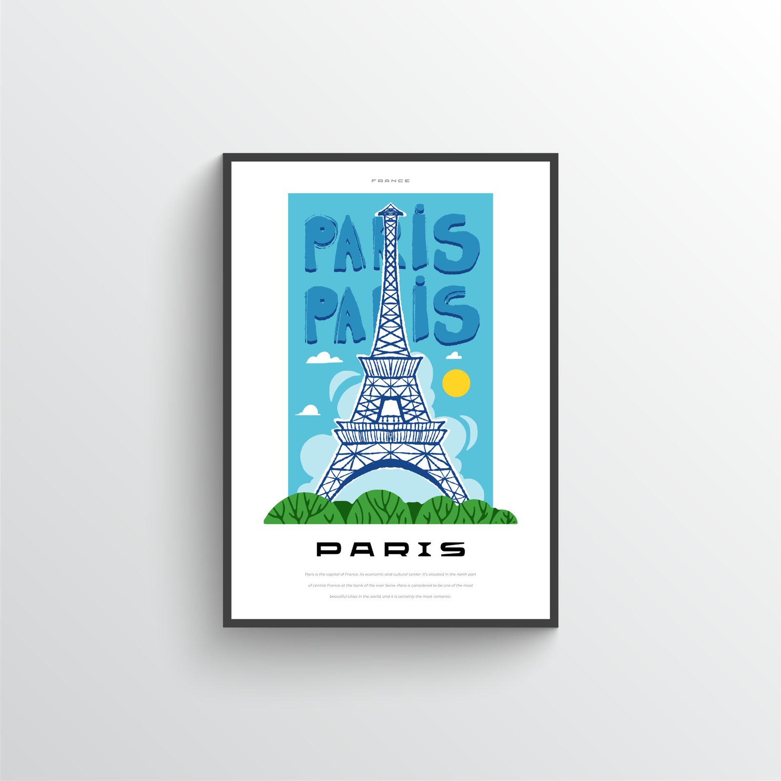 Eiffeltoren Parijs Poster