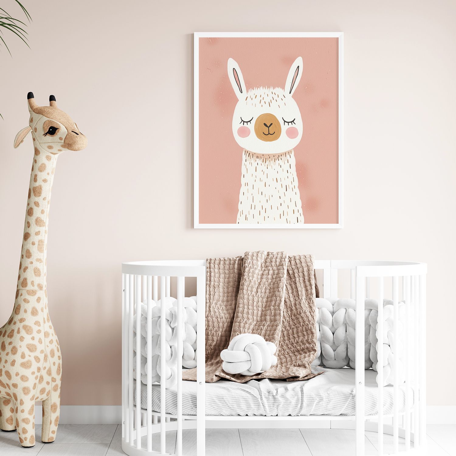 Poster - Schattige Lama