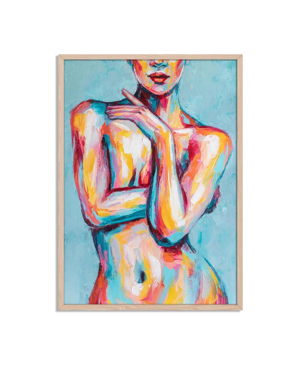 Kleurrijke Abstracte Naaktposter