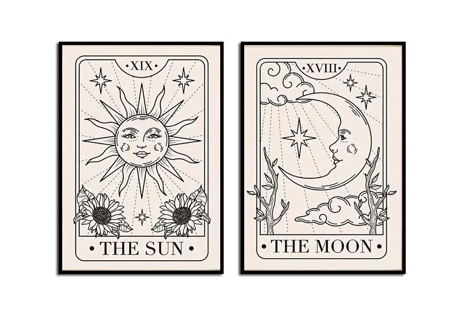 The Sun and Moon Poster - Set van 2