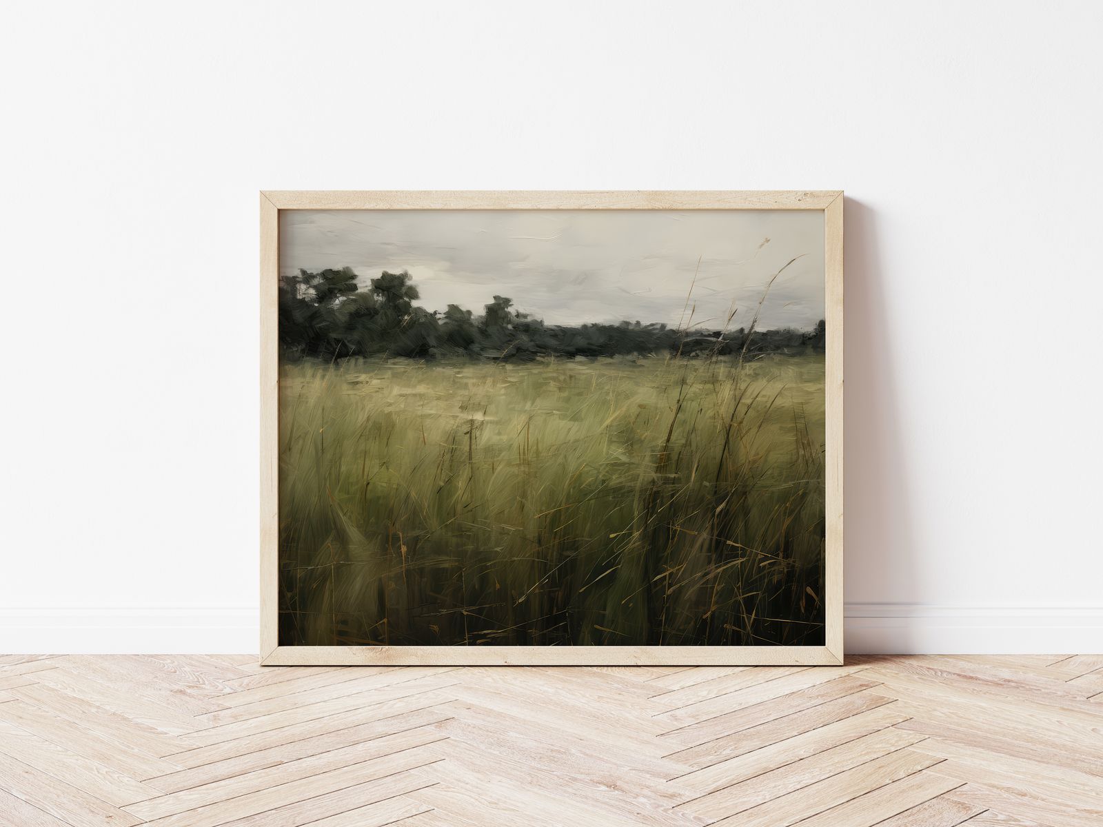 Poster - Groene Veldkunst