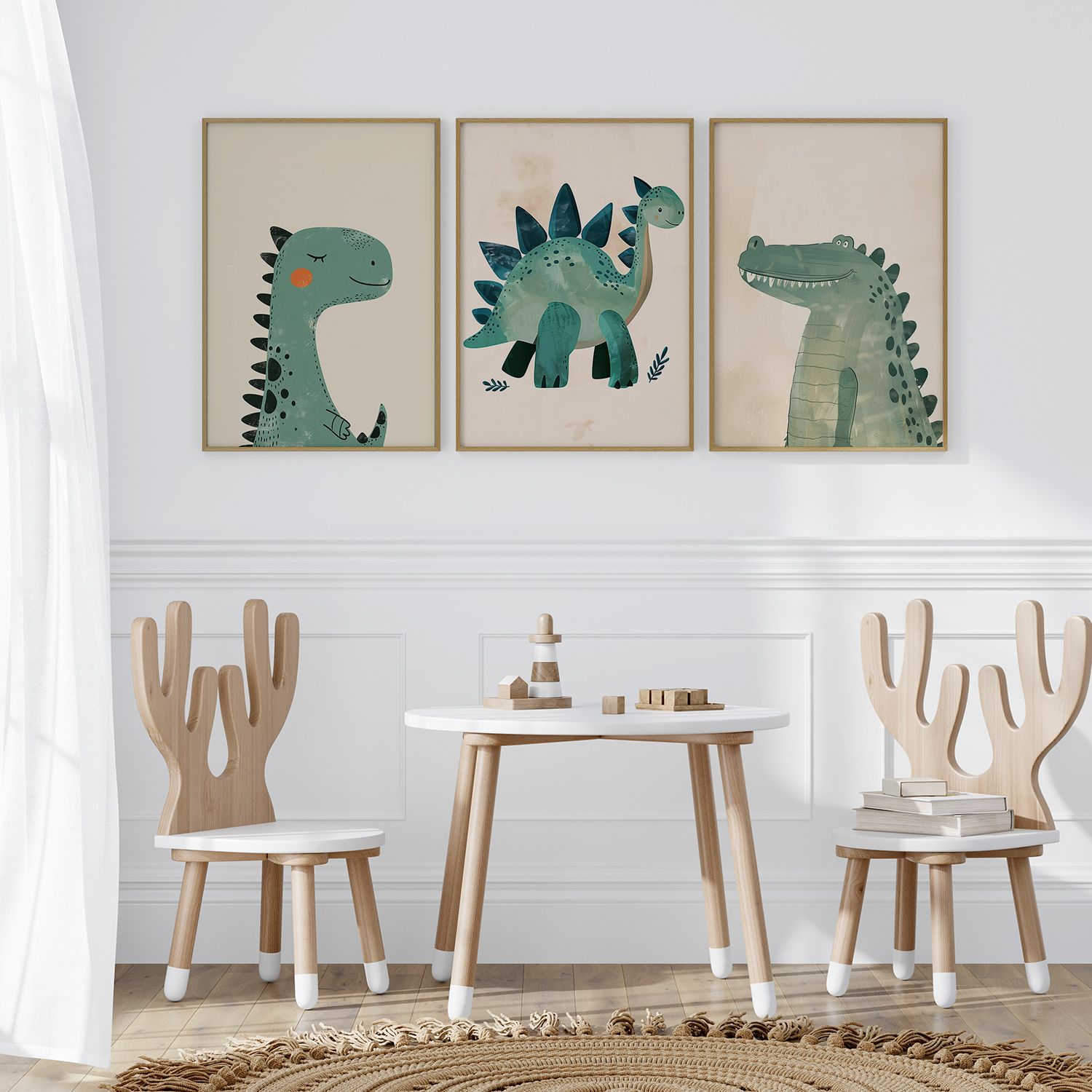 Poster - Dinosaurus Speel Set van 3