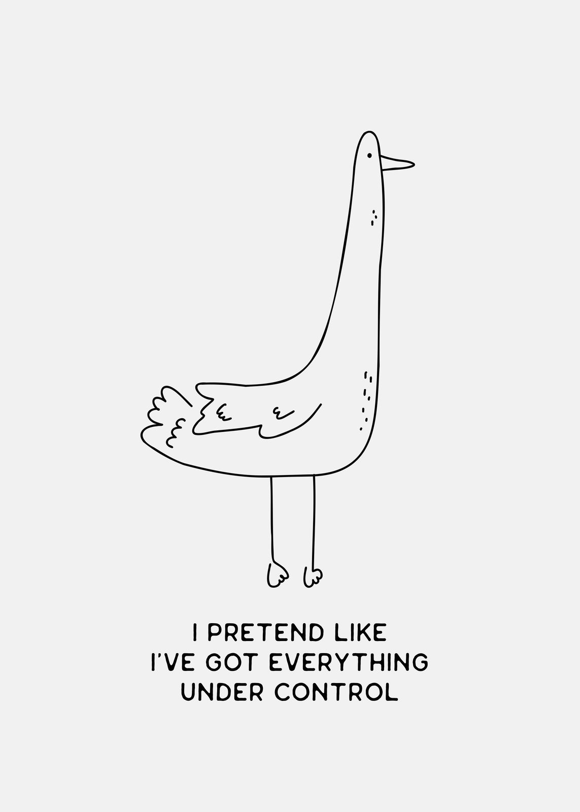 Poster - Eend Cartoon