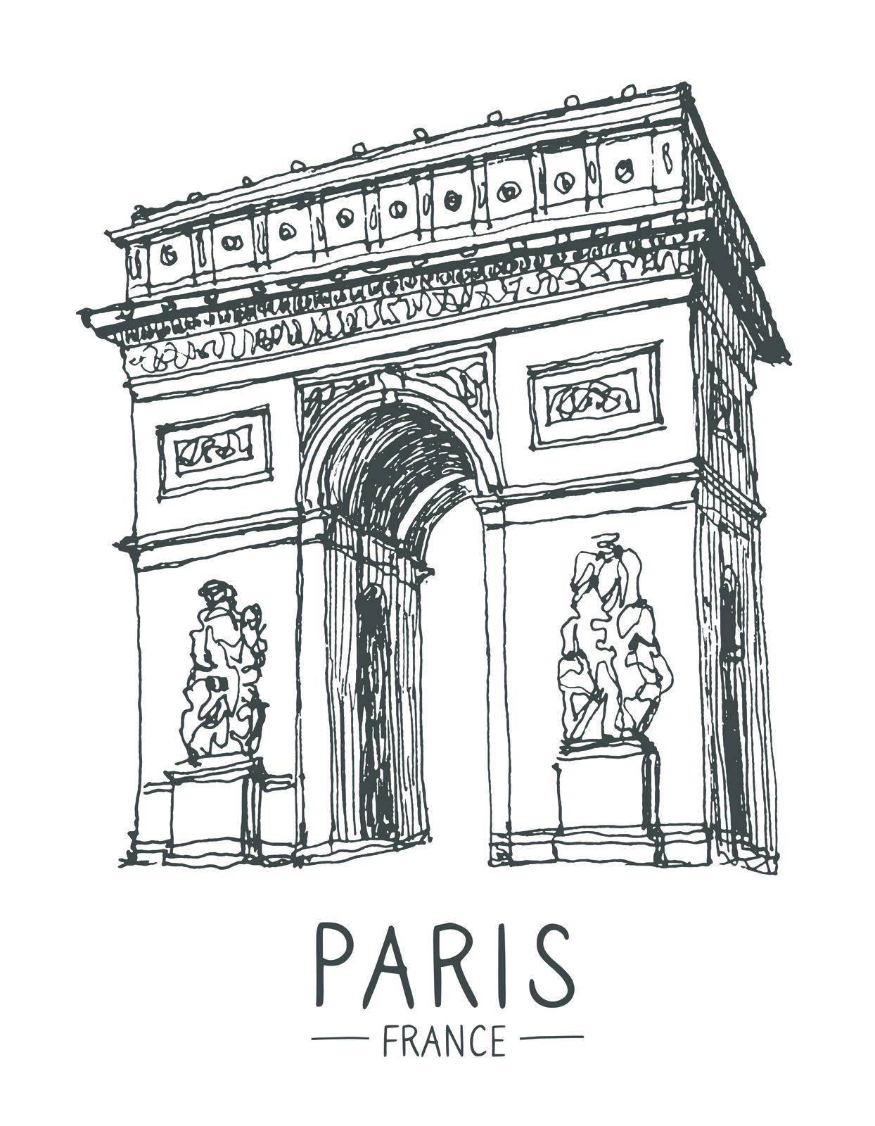 Parijs Arch Muurposter