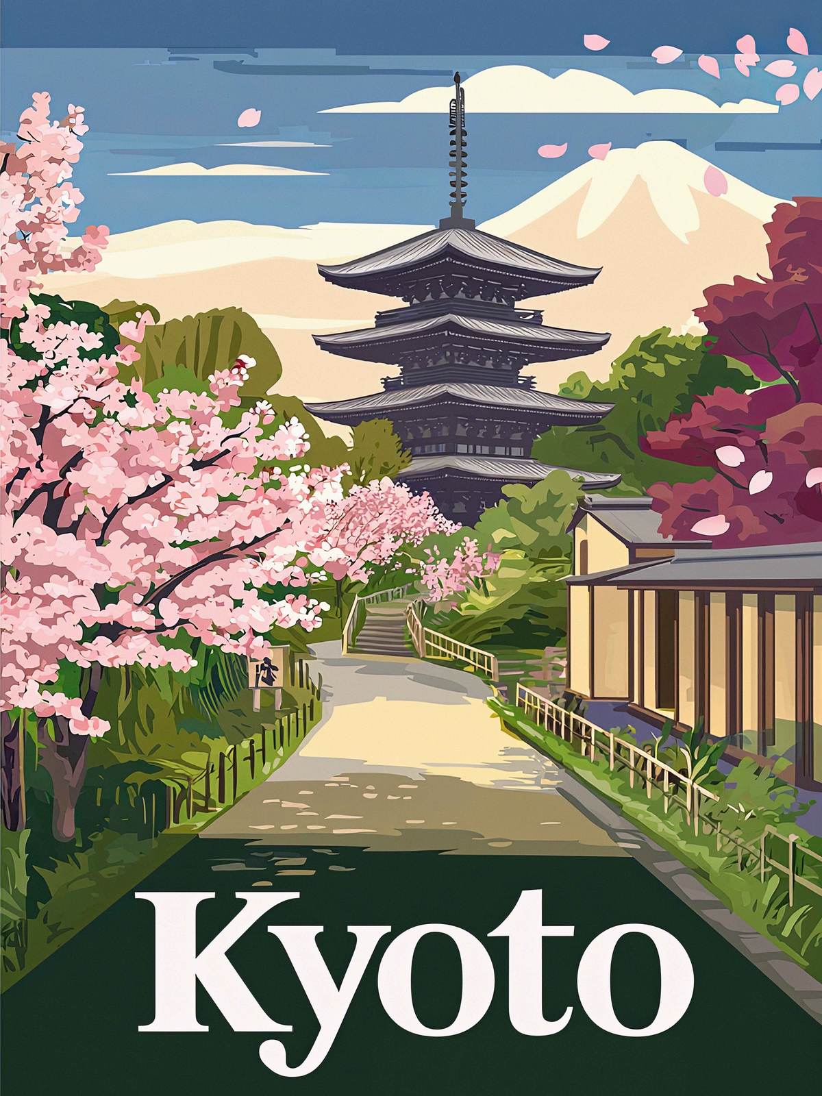 Poster - Kyoto Schilderij