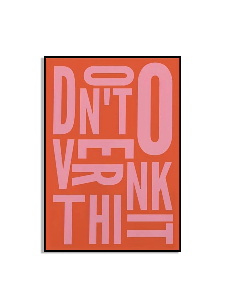 Moderne typografie muurposter