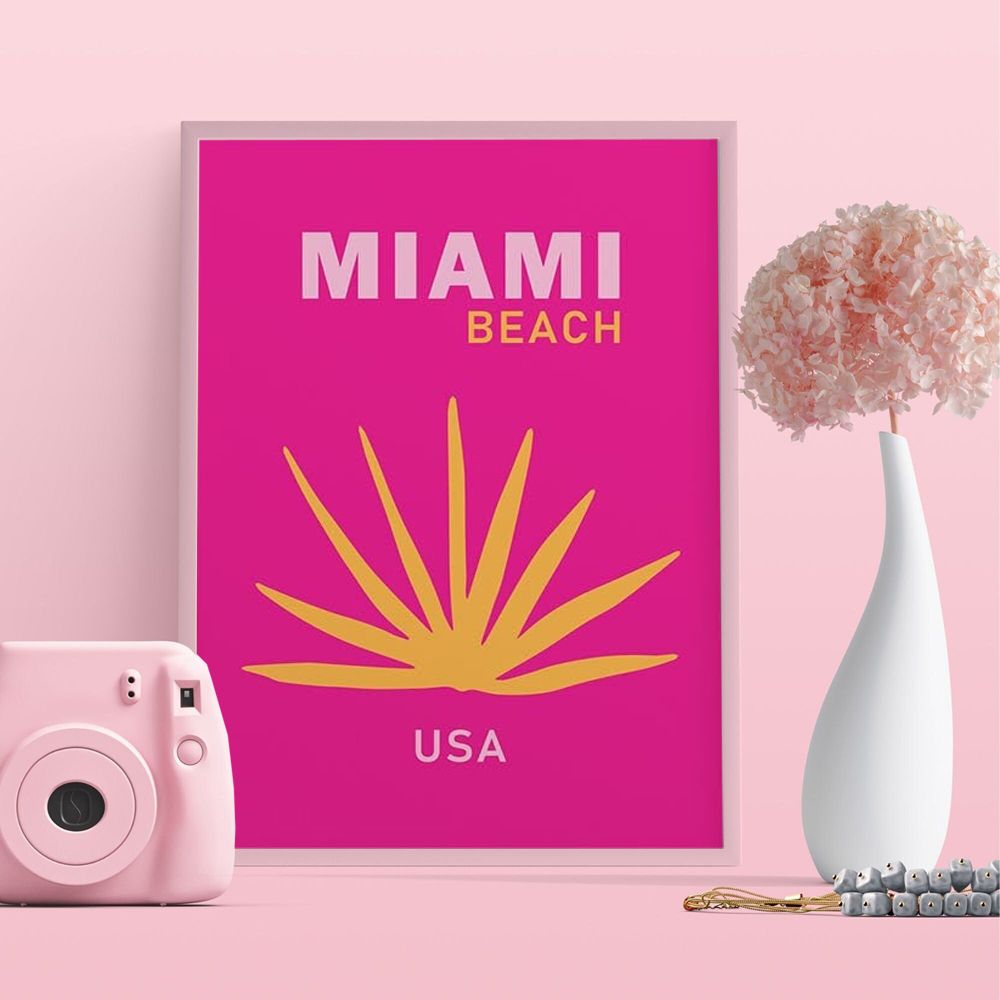 Miami Beach USA Poster