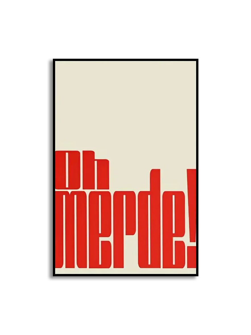 Poster - Oh Merde