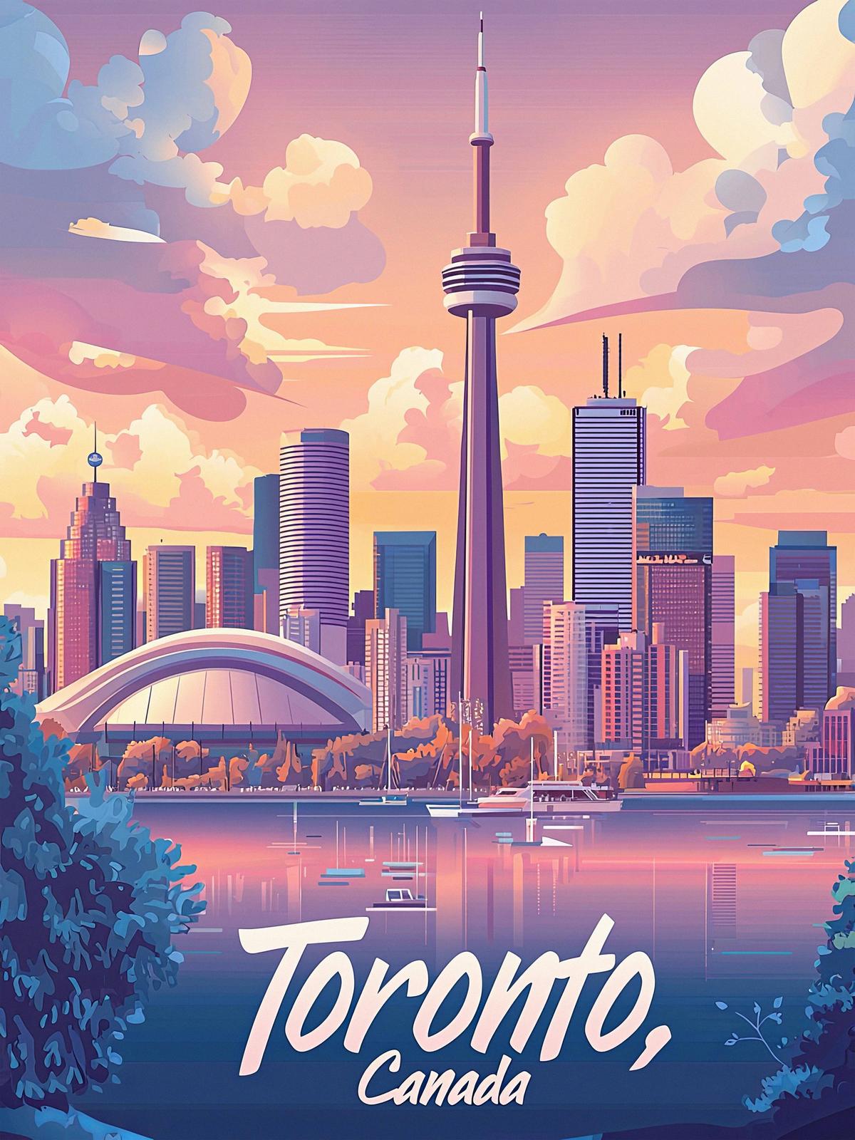 Poster - Toronto Cityscape