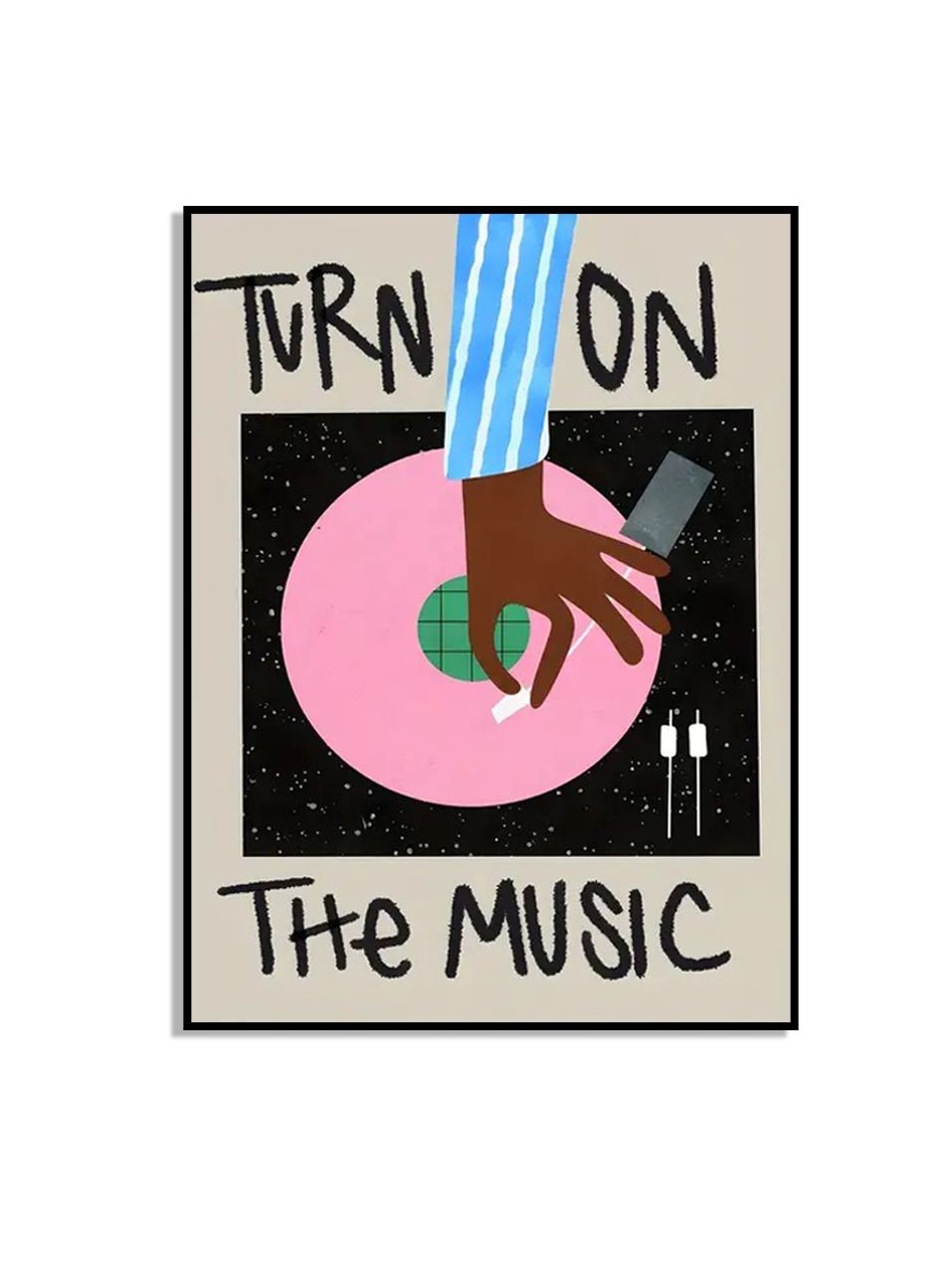 Zet de muziek aan poster