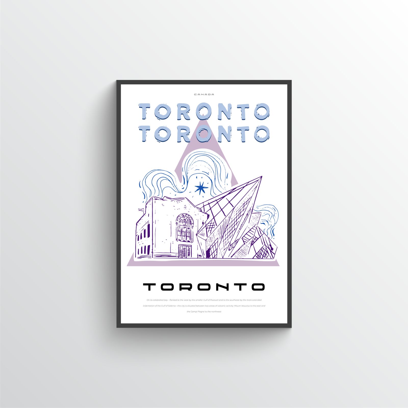 Toronto stad kunstposter