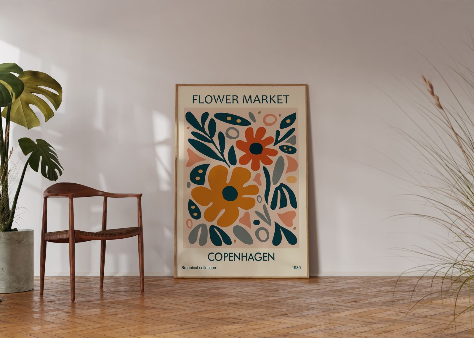 Poster - Bloemenmarkt Kopenhagen