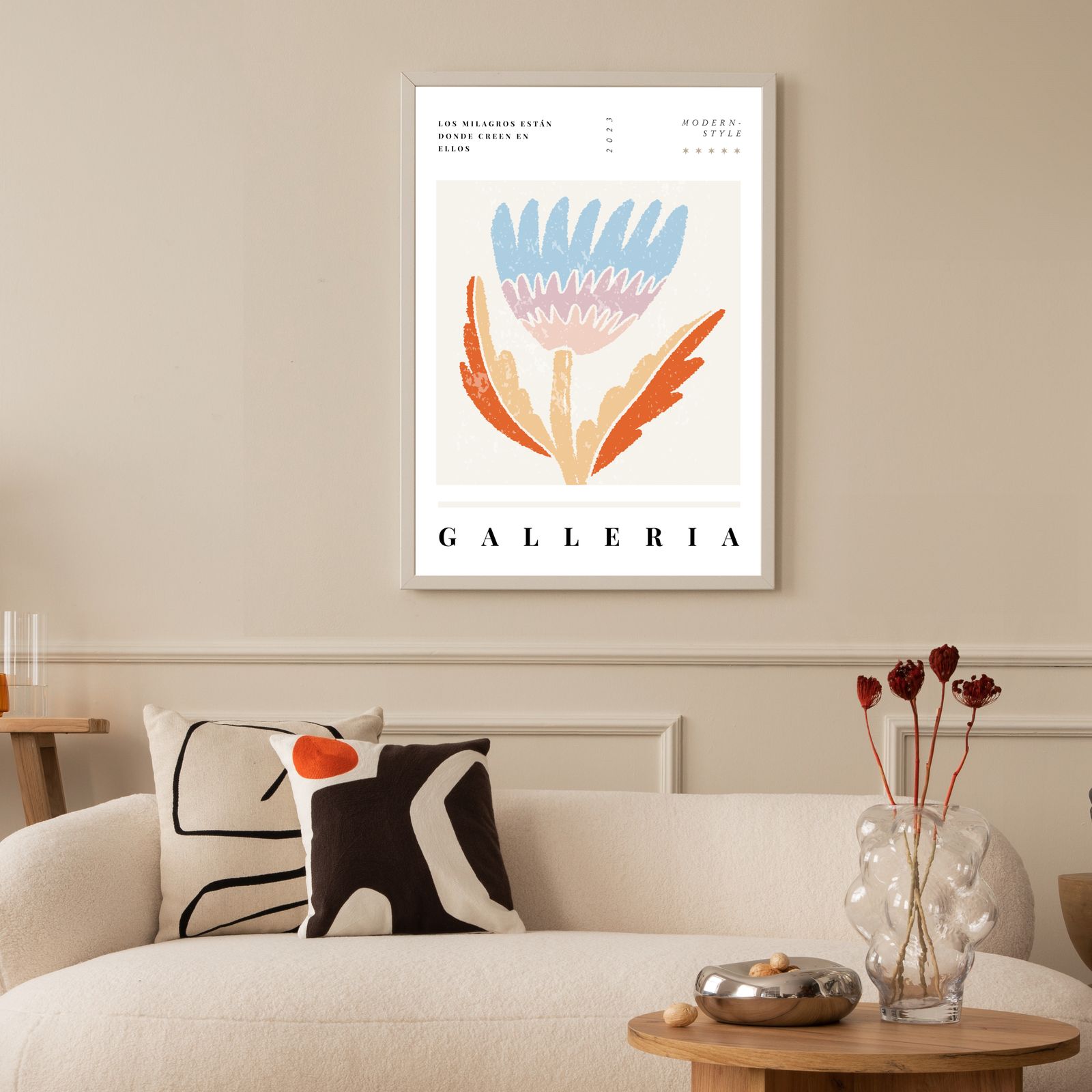 Modern Stijl Bloemenposter