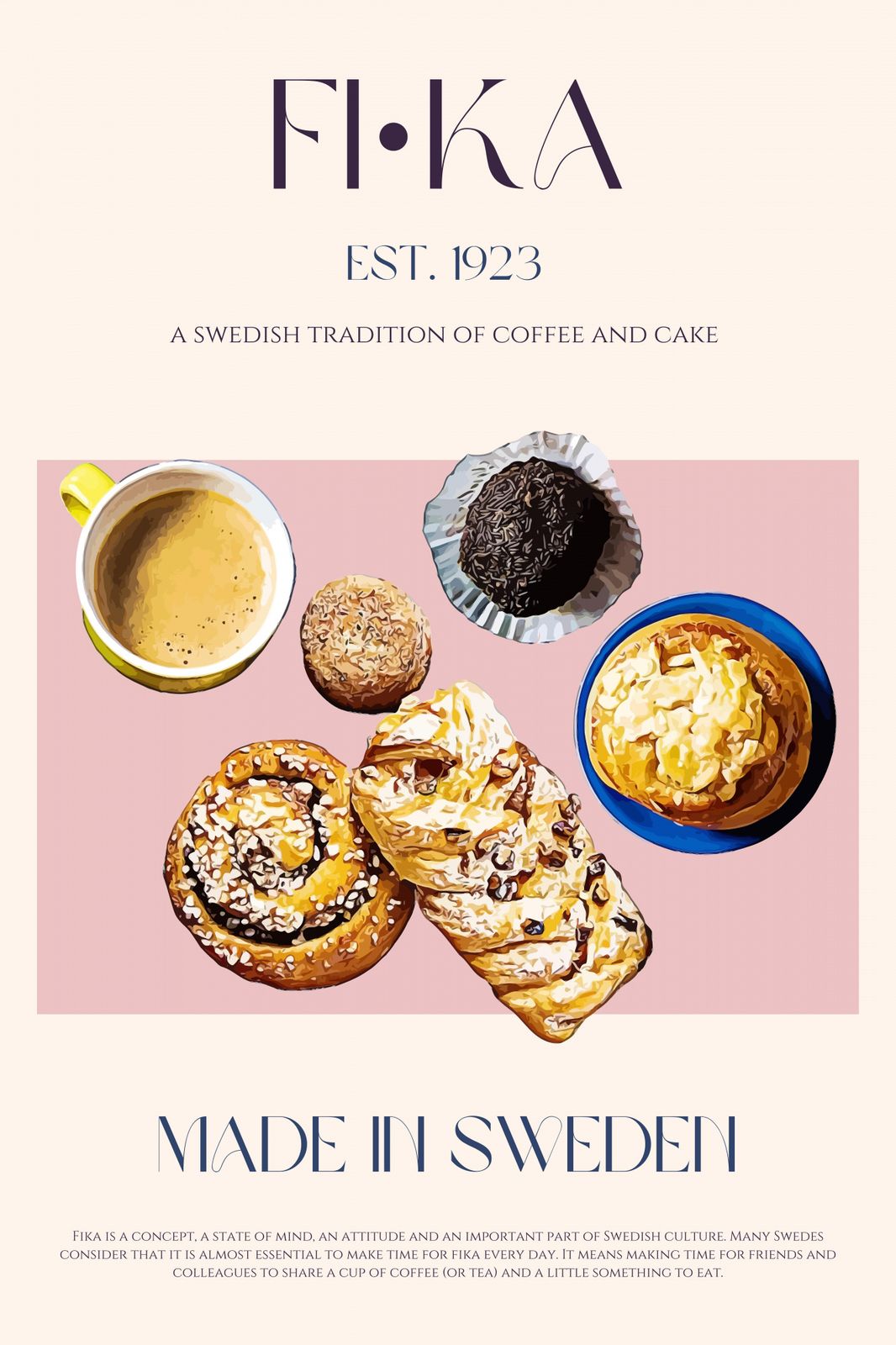Poster - Zweedse Fika Traditie