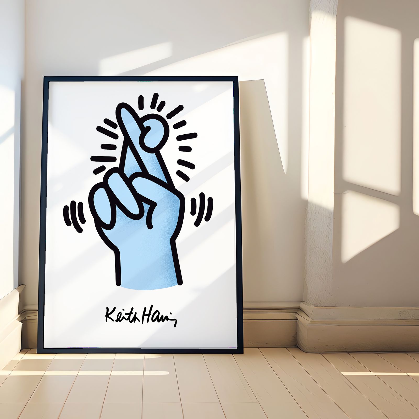 Poster - Keith Haring stijlafbeelding