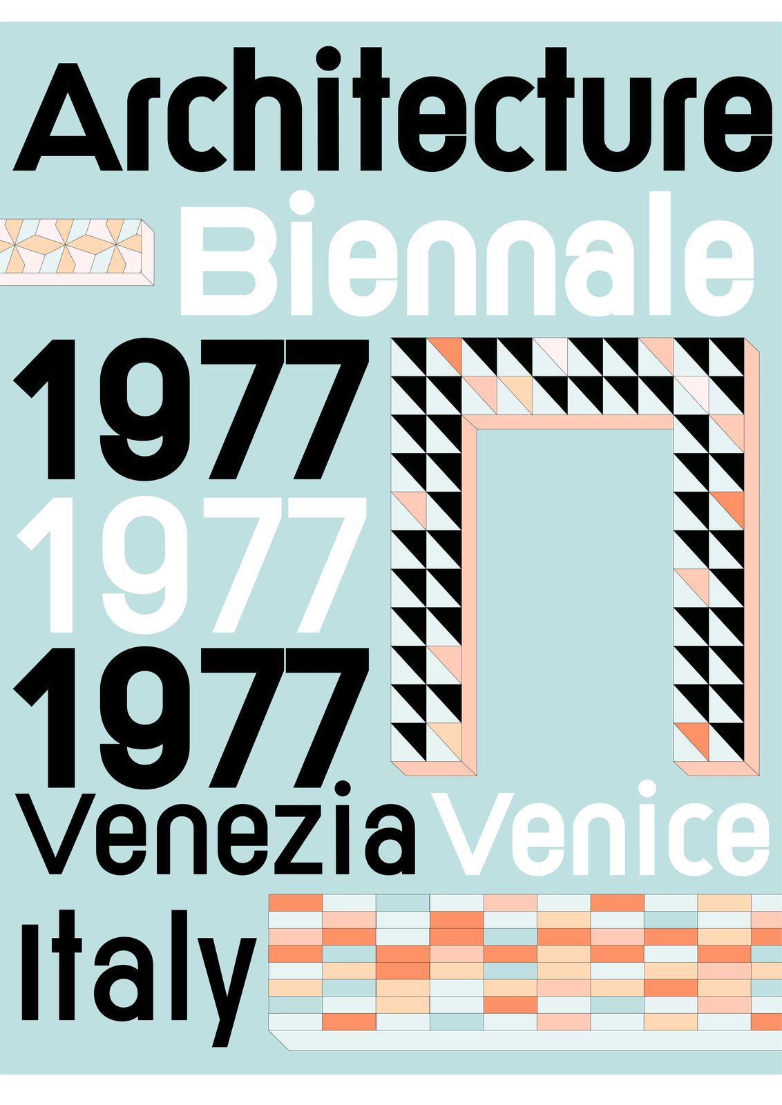 Poster - Architectuur Biennale 1977