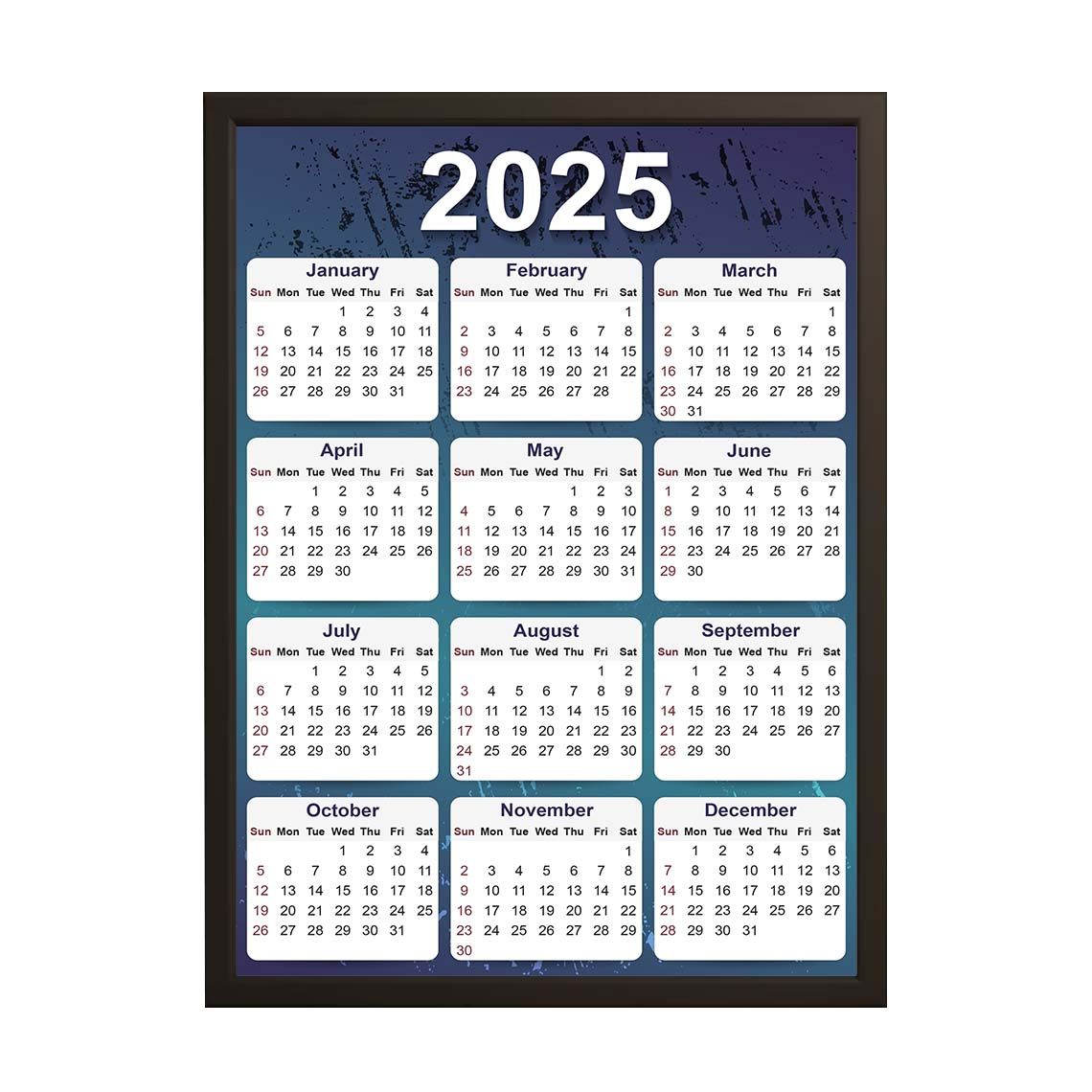 Poster - 2025 kalender