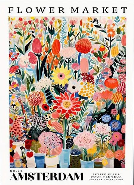 Poster - Bloemenmarkt Amsterdam