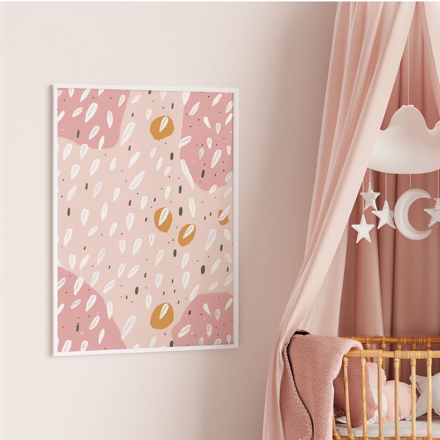 Poster - Abstract Roze Patroon
