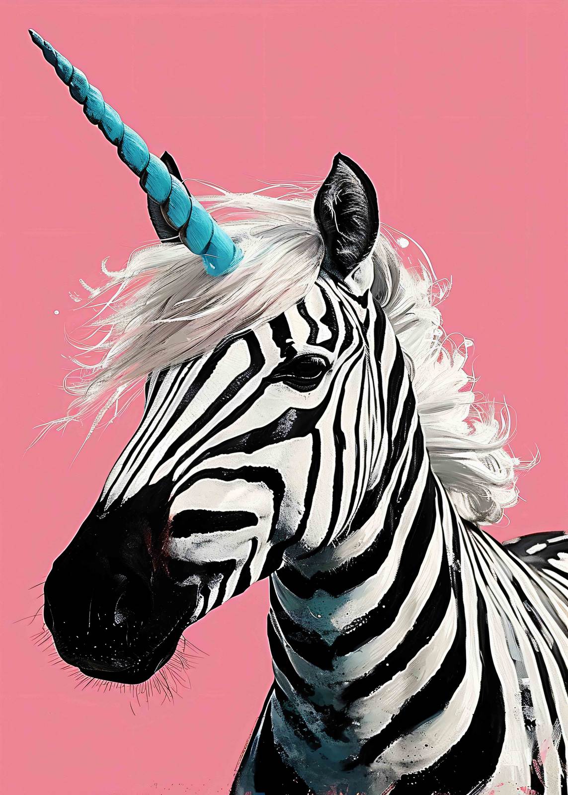 Poster - Zebra Eenhoorn