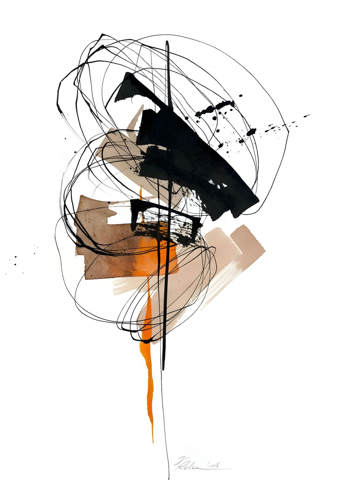 Poster - Abstract kunstontwerp