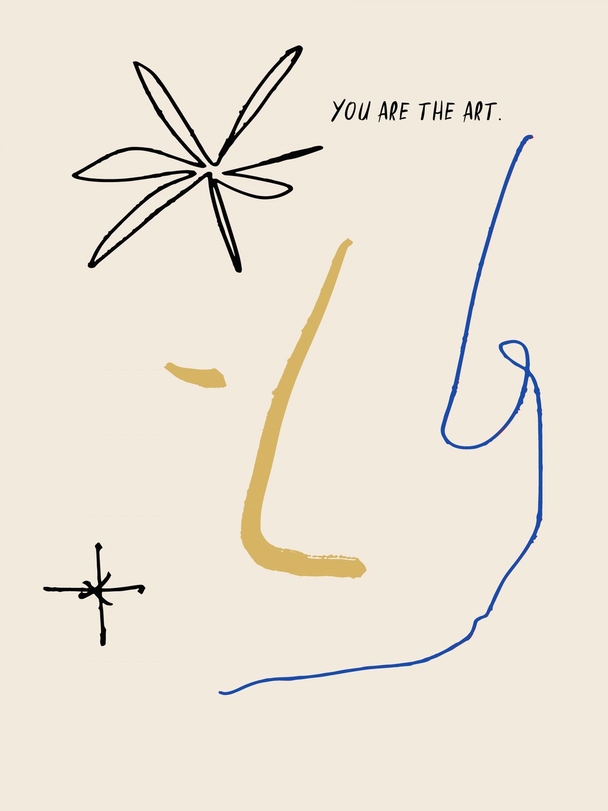 Poster - Abstract Gezichtskunst