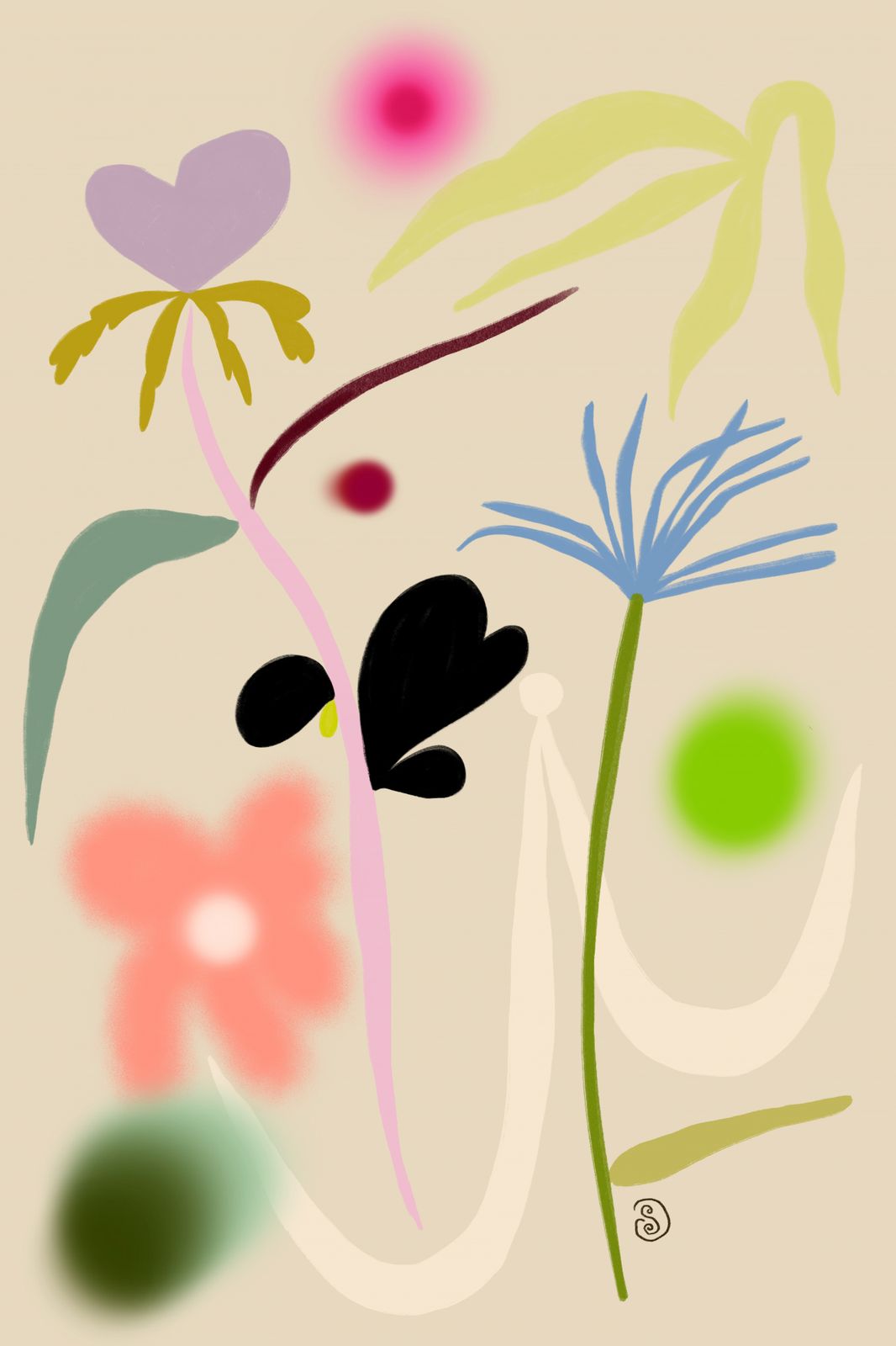 Poster - Abstract Bloemrijk