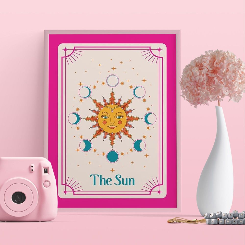 De Zon tarotkaart poster