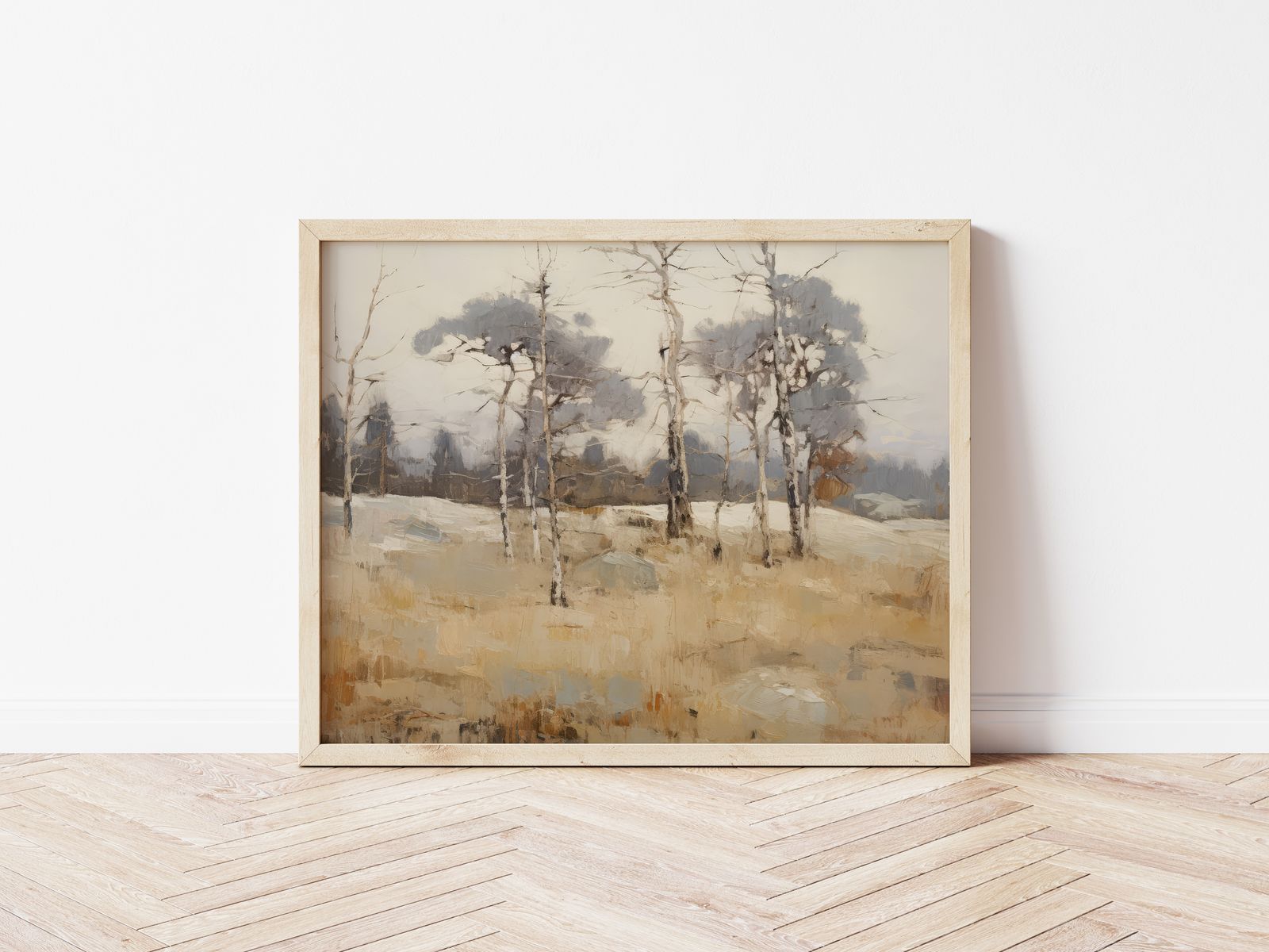 Poster - Berken in de winter