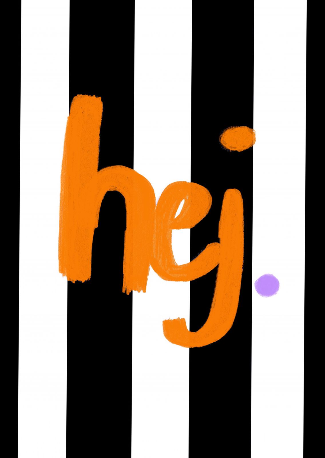 Poster - Strepen Hej
