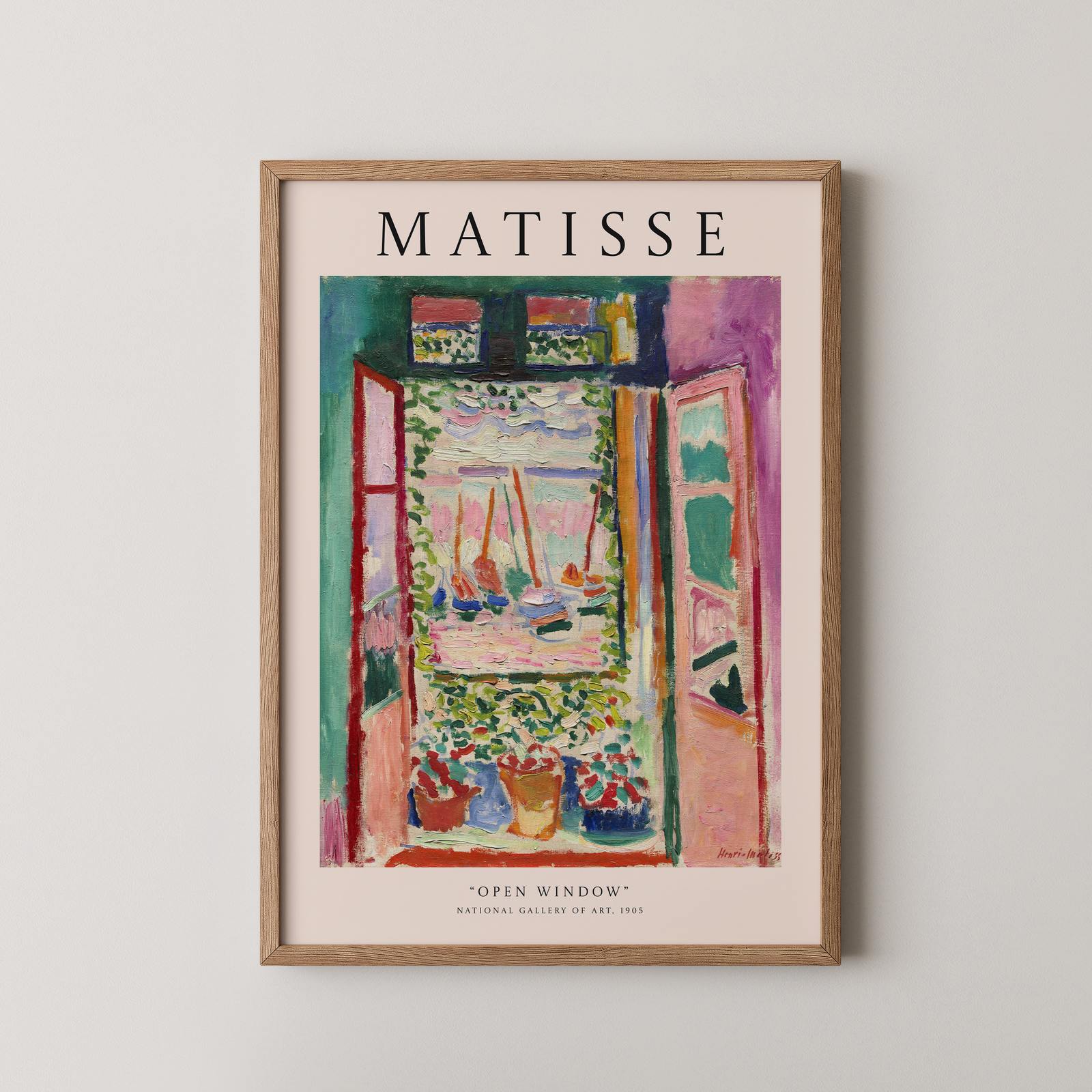 Poster - Open Raam van Matisse