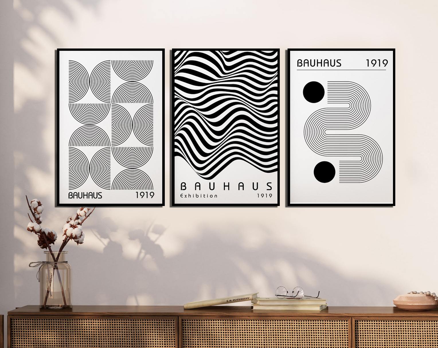 Poster - Bauhaus-tentoonstelling / Set van 3