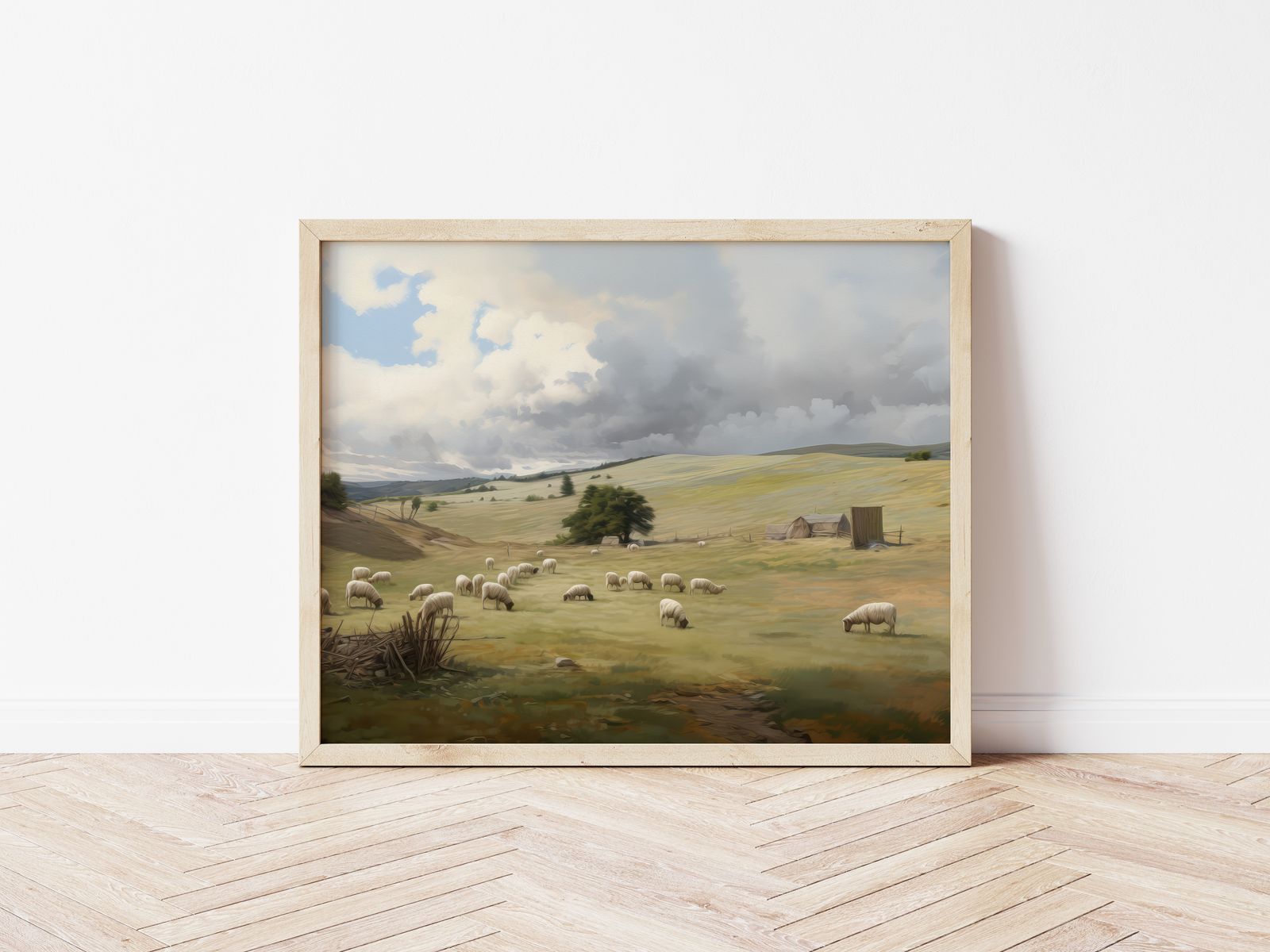 Poster - Schapen in Weide