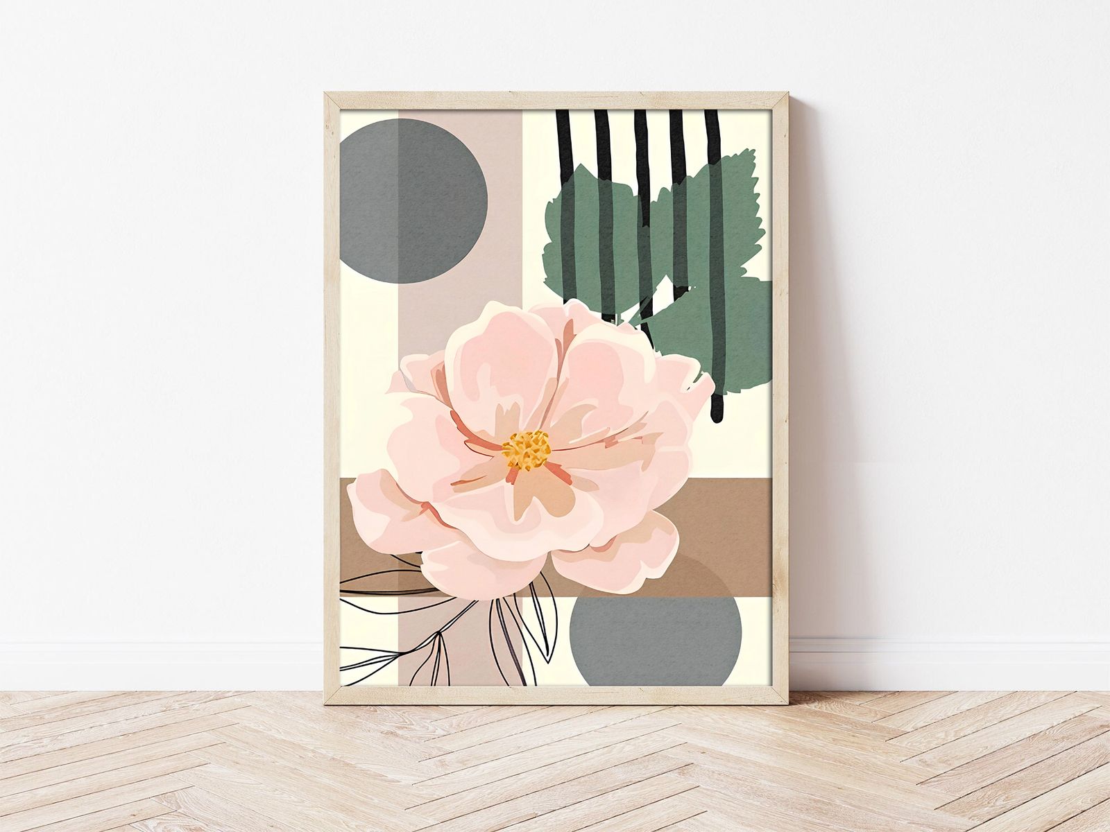 Abstract Bloemen Poster
