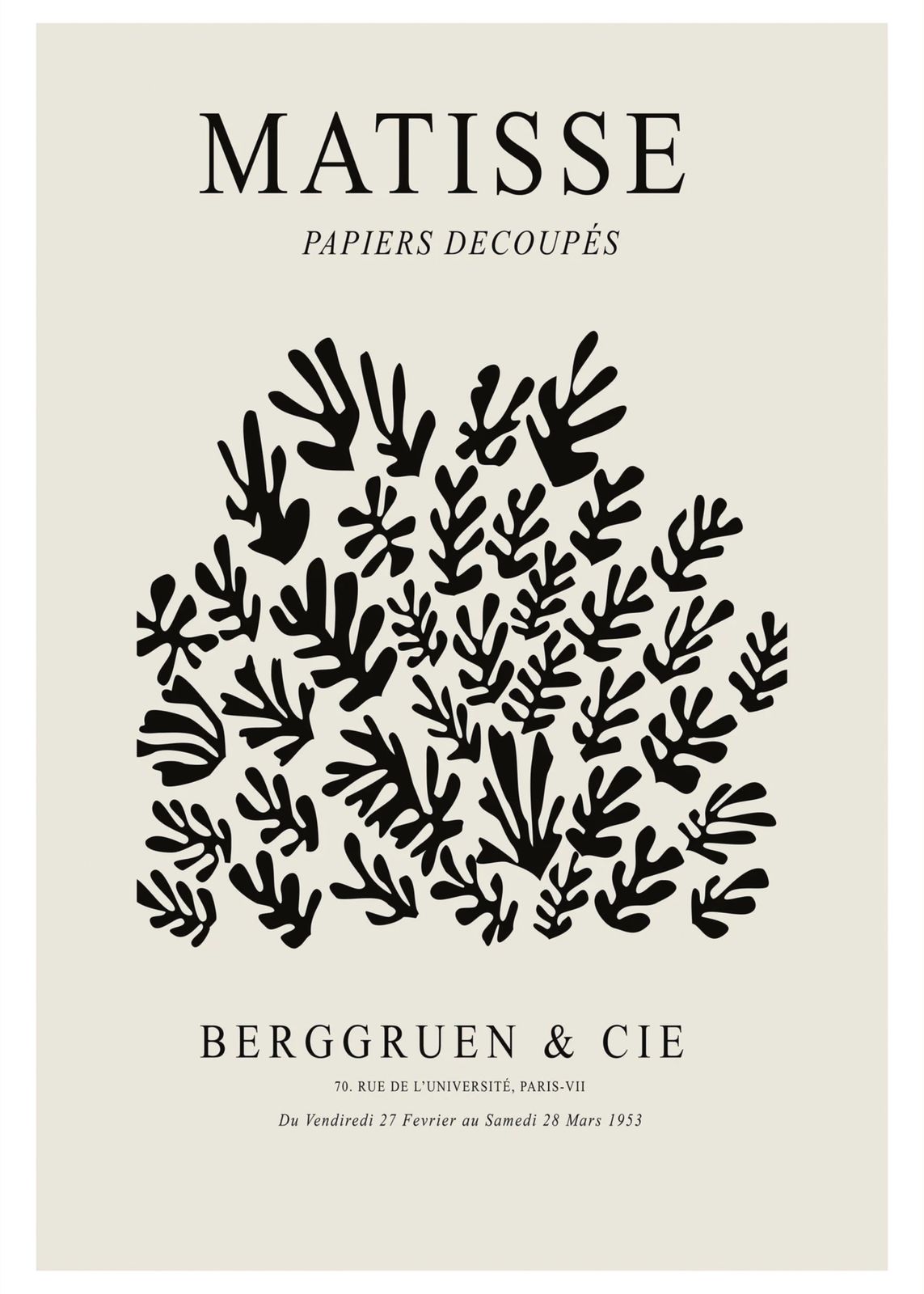 Poster - Matisse Papiers Decoupés