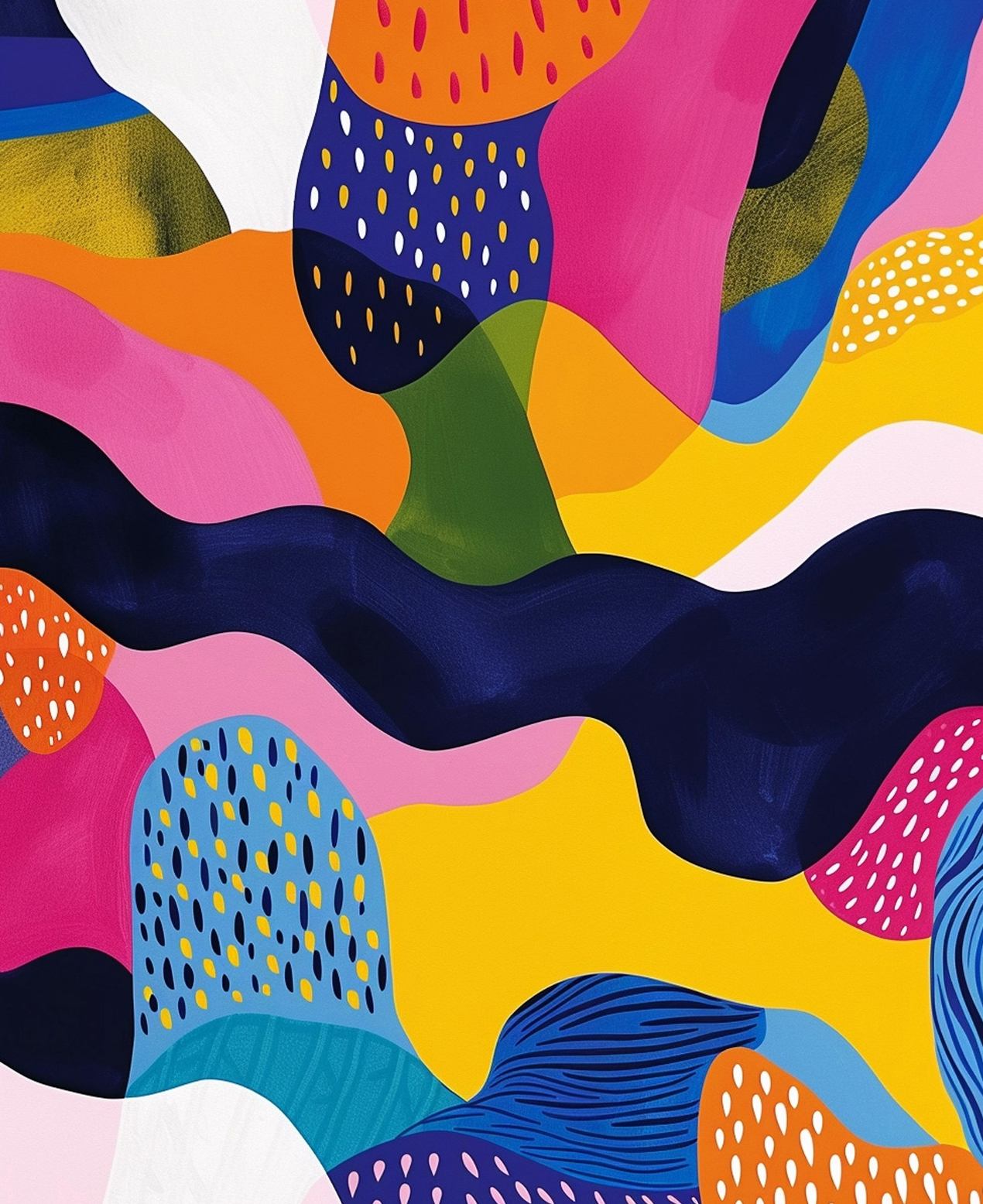 Poster - Levendige Abstracte Kunst