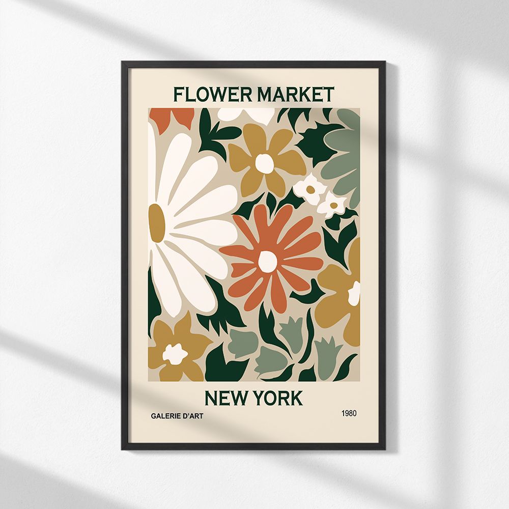 Poster - Flower Market New York