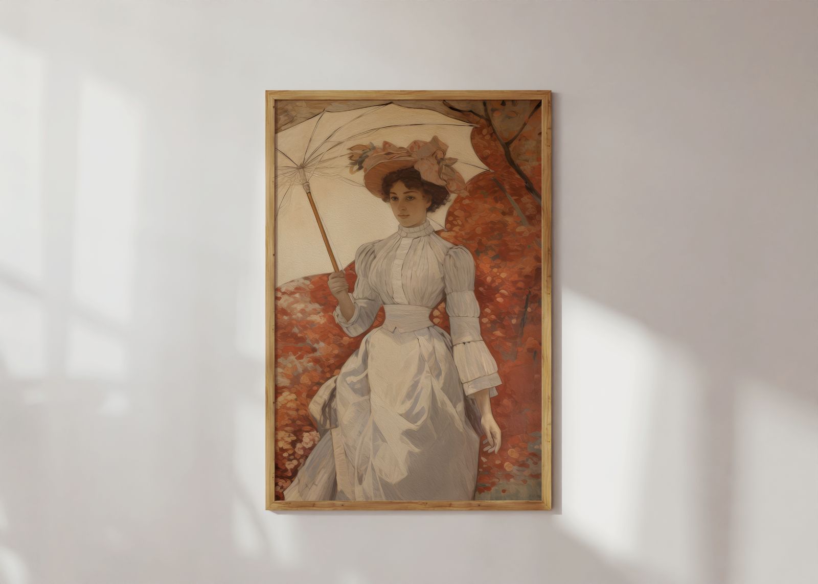 Poster - Vrouw met Parasol