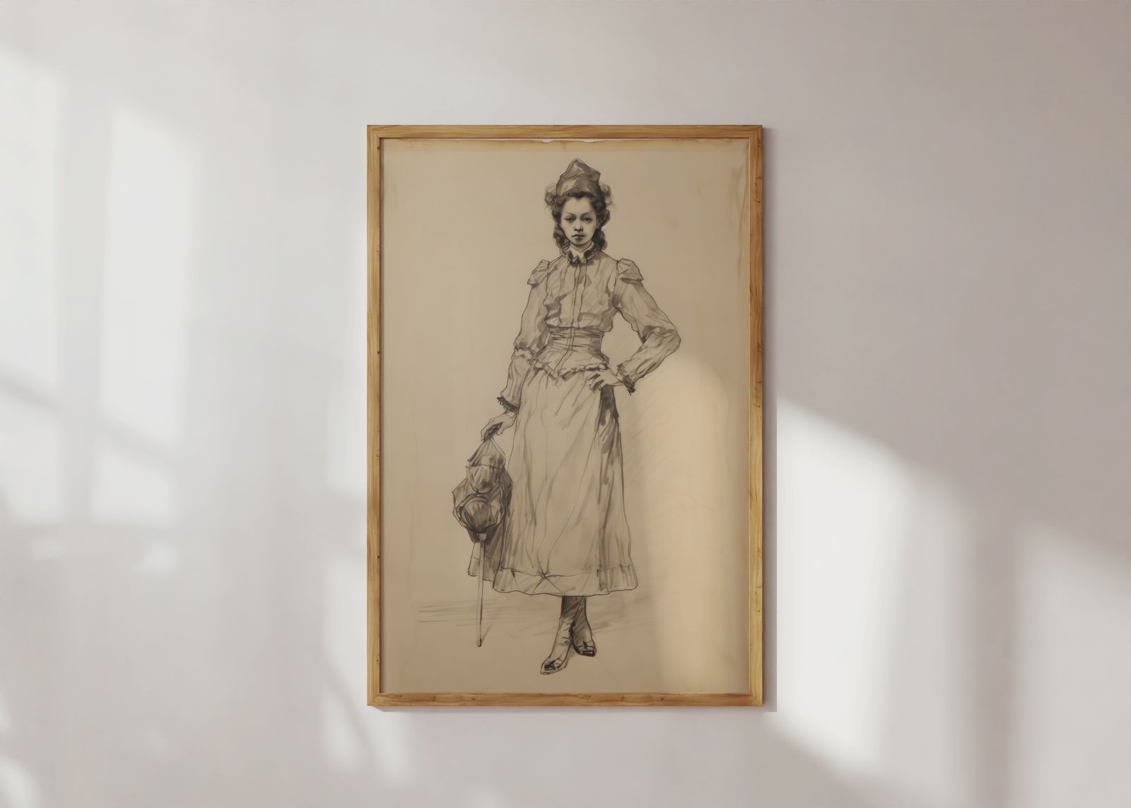 Poster - Vintage Lady Sketch